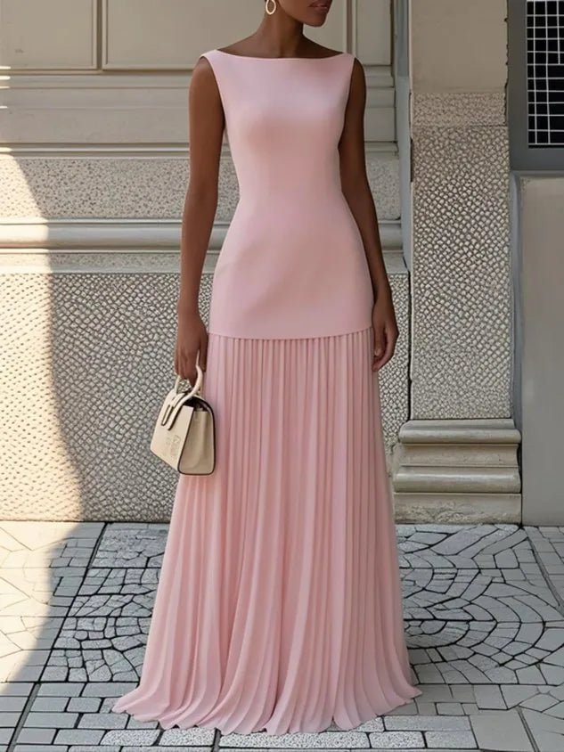 Florence | Elegant Black Wedding Dress with Boat Neck – view 3