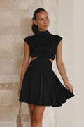 Esme | Sleek Black Cut-Out Mini Dress
