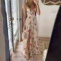 Freya | Elegant Floral Tiered Ruffle Maxi Dress