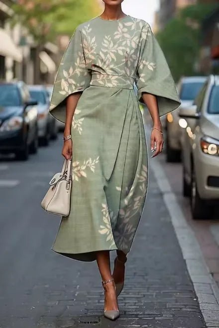 Camille | Elegant Floral Print Wedding Guest Dress Summer – view 4