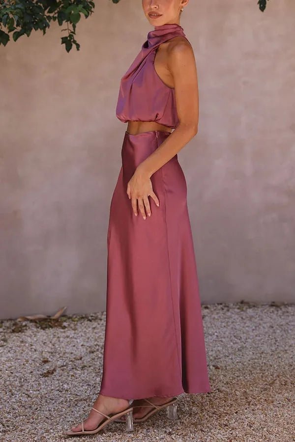 Florence | Elegant Halter Sun Dress – view 5