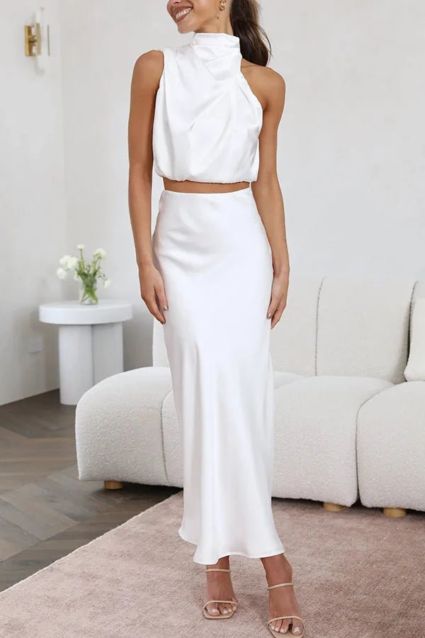 Florence | Elegant Halter Sun Dress – view 18