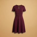 Chloe | Elegant Lace Dress with Short Sleeves and Keyhole Neck