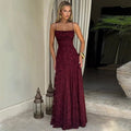 Freya | Elegant Lace Evening Dress with Lace-Up Back