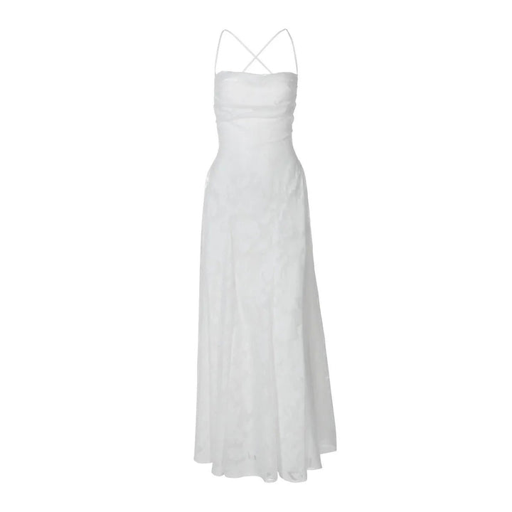 Freya | Elegant Lace Evening Dress with Lace - Up Back - Emma's Dresses