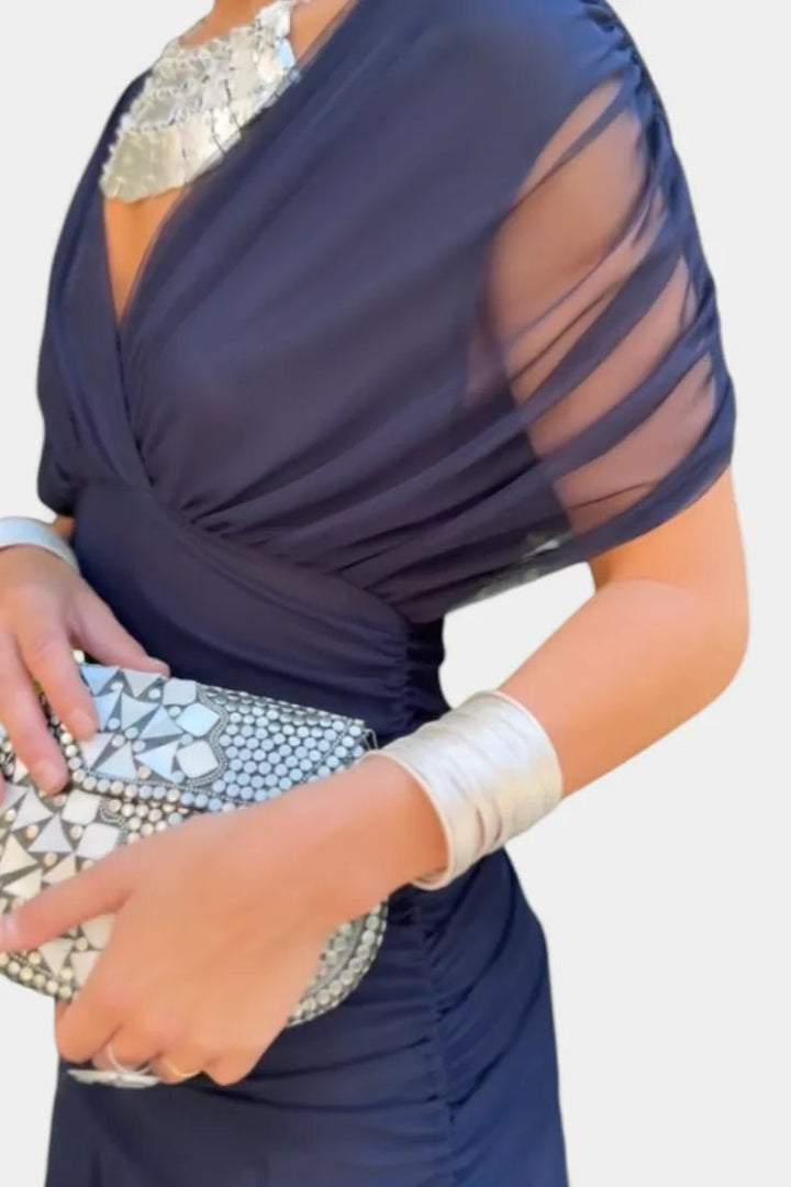 Aurora | Elegant Off-Shoulder Wedding Guest Dress Summer – view 18