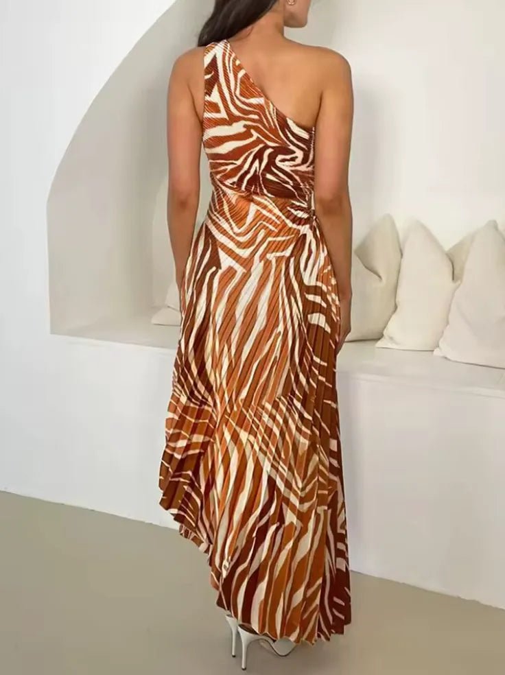 Sophia | Elegant One Shoulder Maxi Dress - Emma's Dresses