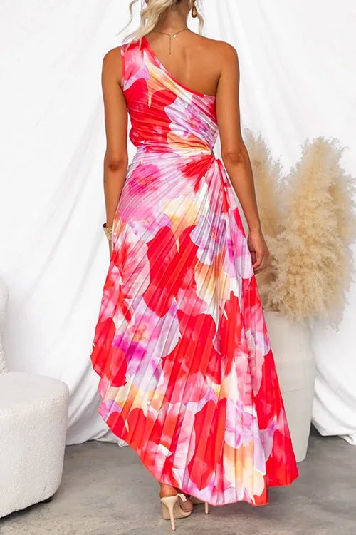Sophia | Elegant One Shoulder Maxi Dress - Emma's Dresses
