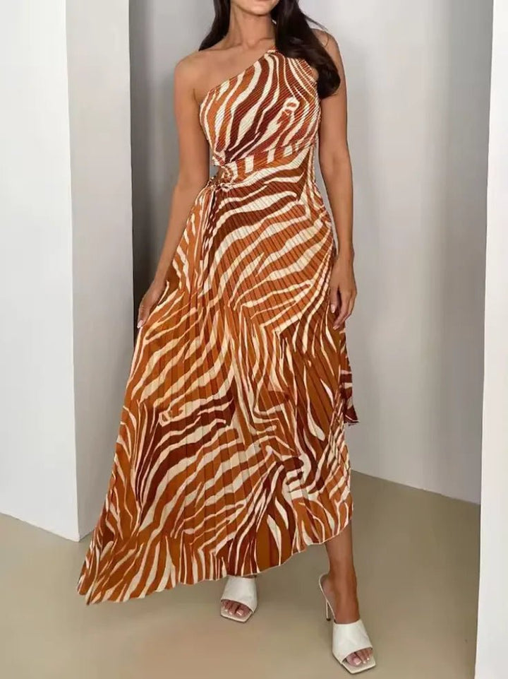 Zoe | Elegant One Shoulder Wedding Guest Dresses Summer Maxi – view 8