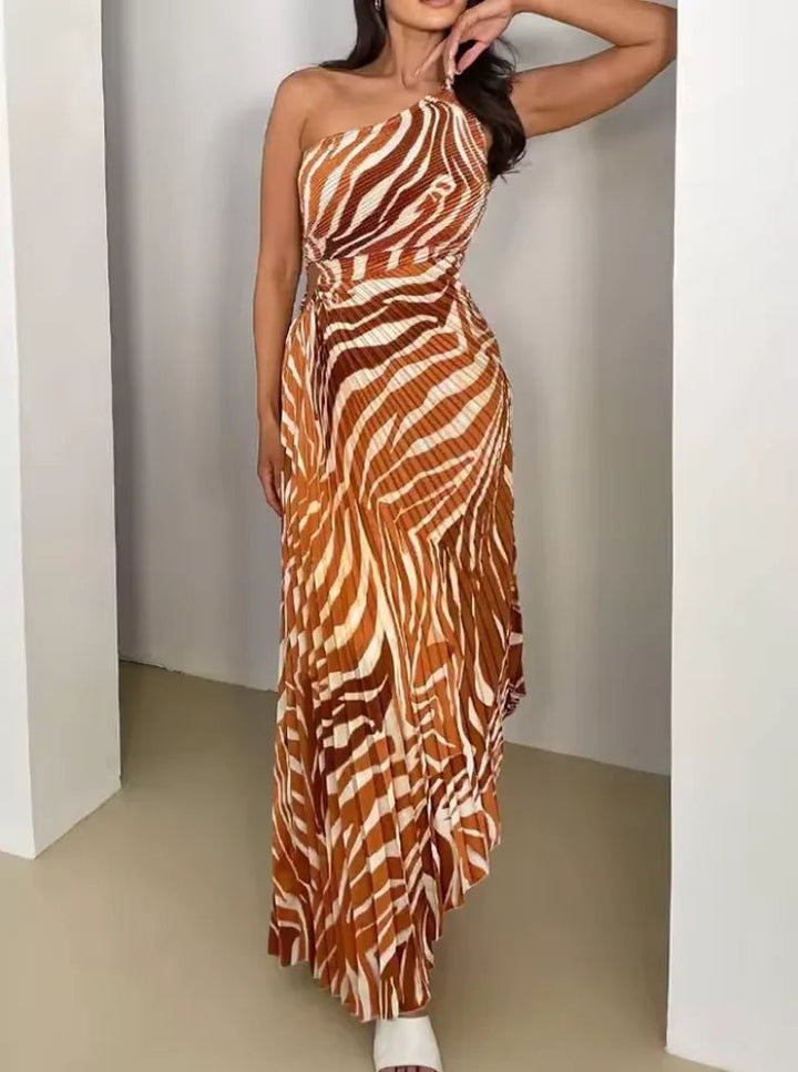 Zoe | Elegant One Shoulder Wedding Guest Dresses Summer Maxi – view 7