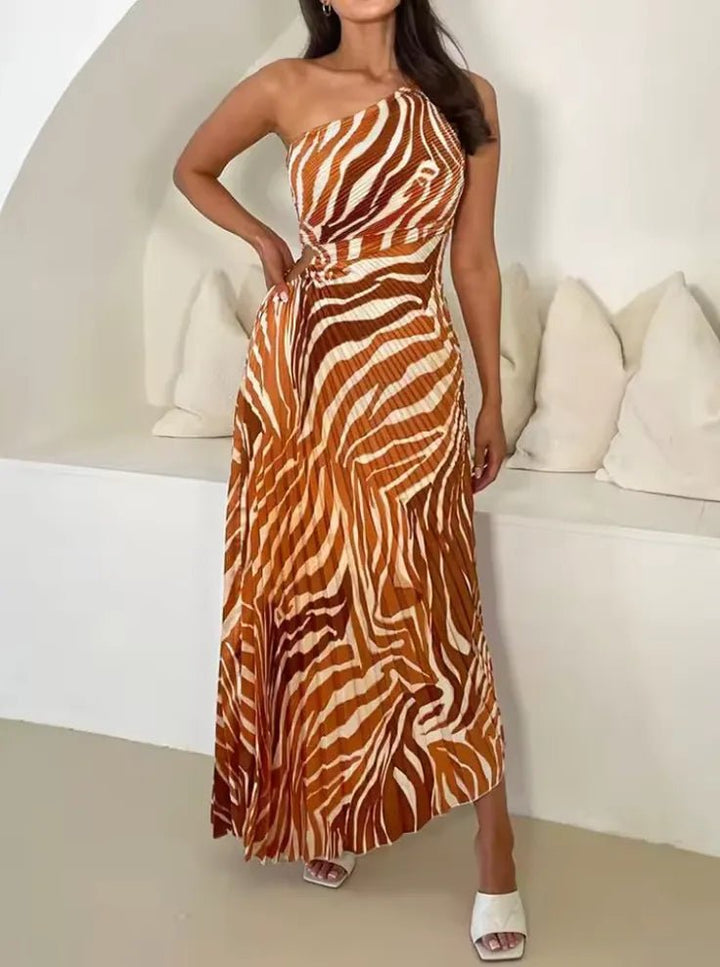 Zoe | Elegant One Shoulder Wedding Guest Dresses Summer Maxi – view 6
