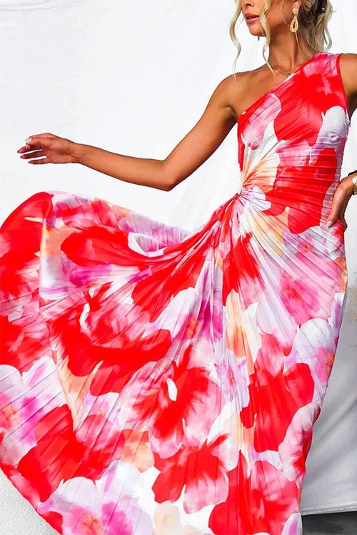Zoe | Elegant One Shoulder Wedding Guest Dresses Summer Maxi – view 5