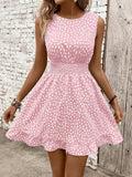 Penelope | Chic Sleeveless Polka Dot Dress