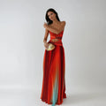 Ava | Elegant Strapless Cutout Sun Dress