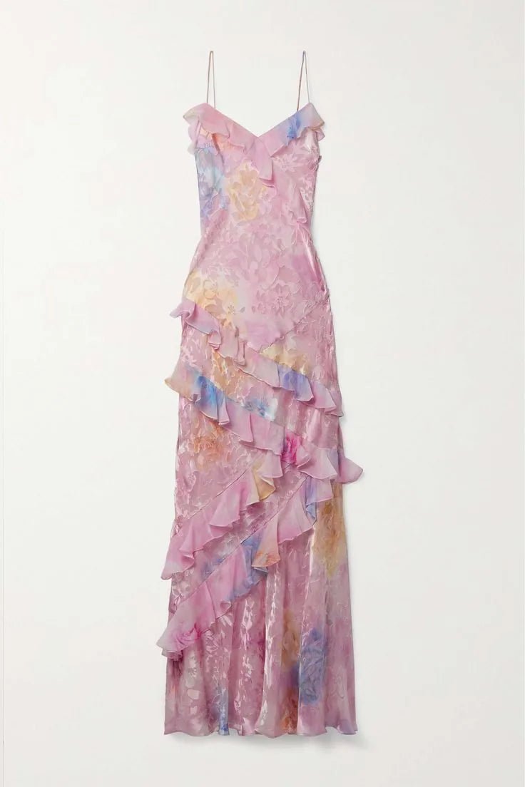 Thea | Elegant Tiered Ruffle Wedding Guest Dress Summer – view 13