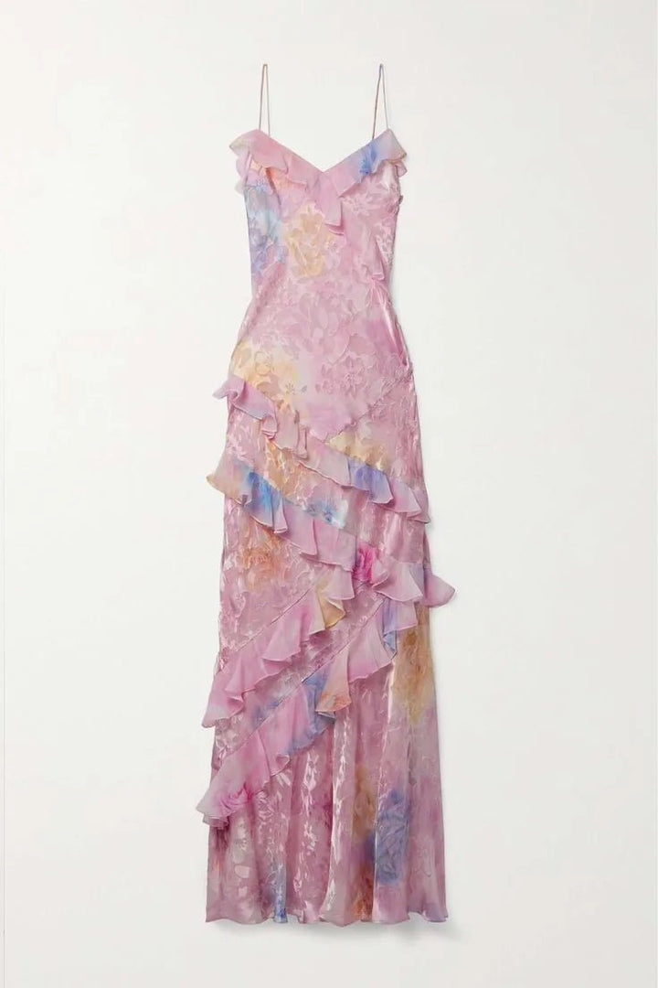 Thea | Elegant Tiered Ruffle Wedding Guest Dress Summer – view 13
