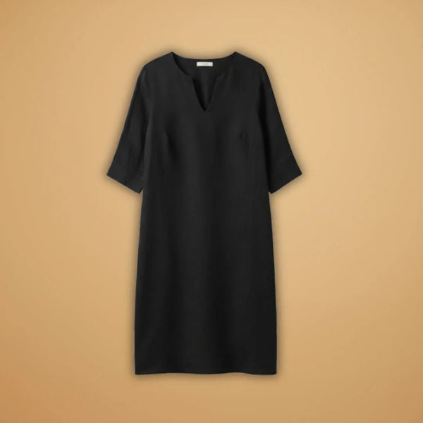 Iris | Elegant Dress with V-Neck and Three-Quarter Sleeves