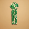 Talia | Stylish Short Sleeve Wrap Midi Dress with Tie Waist